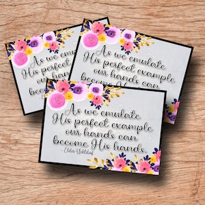 Ministering Handout, Ministering gift, LDS Ministering, Relief Society, Ministering Idea, Come Follow Me, Relief Society Handout, Printable