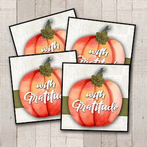 Étiquette-cadeau de gratitude, étiquette-cadeau de professeur d&#39;action de grâces, étiquette-cadeau d&#39;enseignant PTA, faveur de Thanksgiving, cadeau d&#39;hôtesse, étiquette imprimable de Thanksgiving, merci