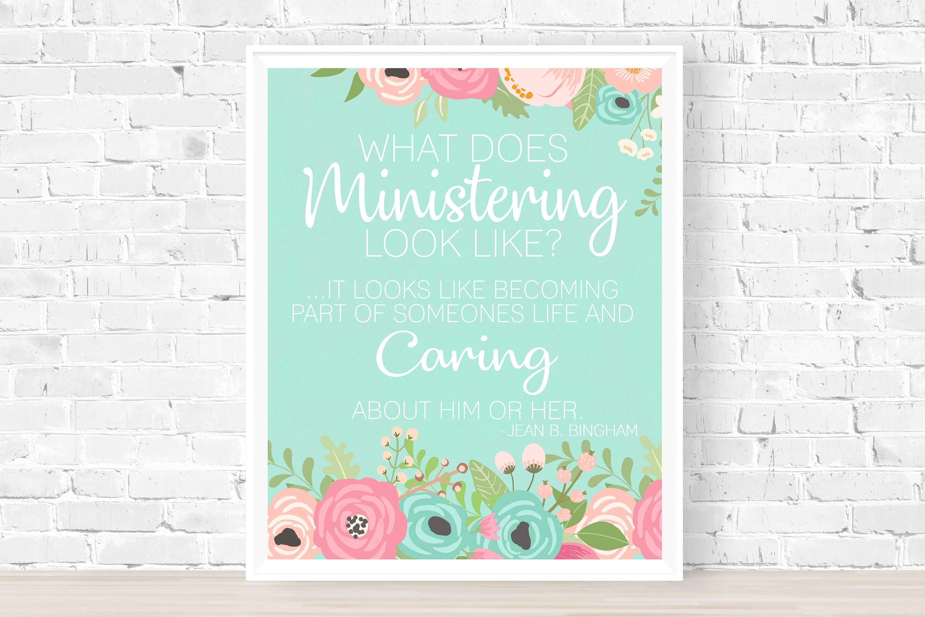 Ministering LDS Ministering Printable Relief Society | Etsy