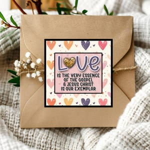 LDS Valentinstag Karten, Grundschule junge Frauen Handout, Dienst Geschenk, LDS Valentinstag druckbare, Valentinstag Dienst Handout, Liebe wie Jesus
