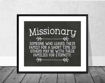 LDS Missionary Printable, LDS Printable, LDS Missionary Farewell, Missionary Gift, Missionary Party, Missionary Homecoming, Missionary Party