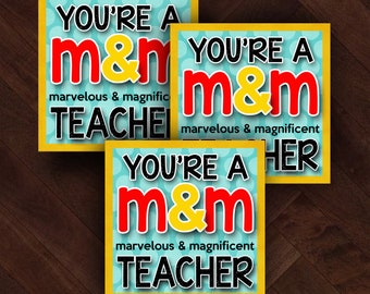 Teacher Appreciation Gift Tag, School  Thank You Appreciation Gift Tag for Teachers Staff, Printable Tag, Appreciation Week INSTANT DOWNLOAD