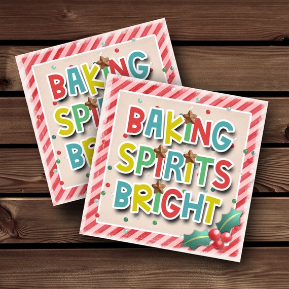 Baking Spirits Bright, Neighbor Gift, Neighbor Christmas Gift
