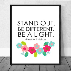 LDS Young Women Printable, Young Women Handout, LDS Printable, President Nelson Quote, LDS Quote, Relief Society, Printable Handout