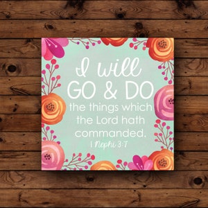 LDS Young Women Theme, Young Women 2020, Young Women Gifts, Young Women LDS, Young Women Printable, 2020 Mutual Theme, 5X5 Instant Download