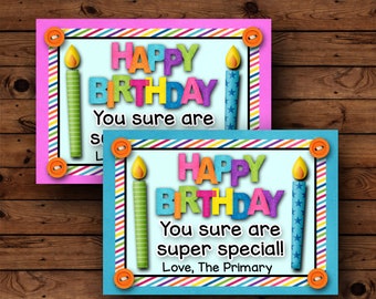 LDS Primary Birthday Gift, Primary Printable Birthday Cards, 2019 Primary Gift, LDS Birthday Gift, LDS Printable, Birthday Card