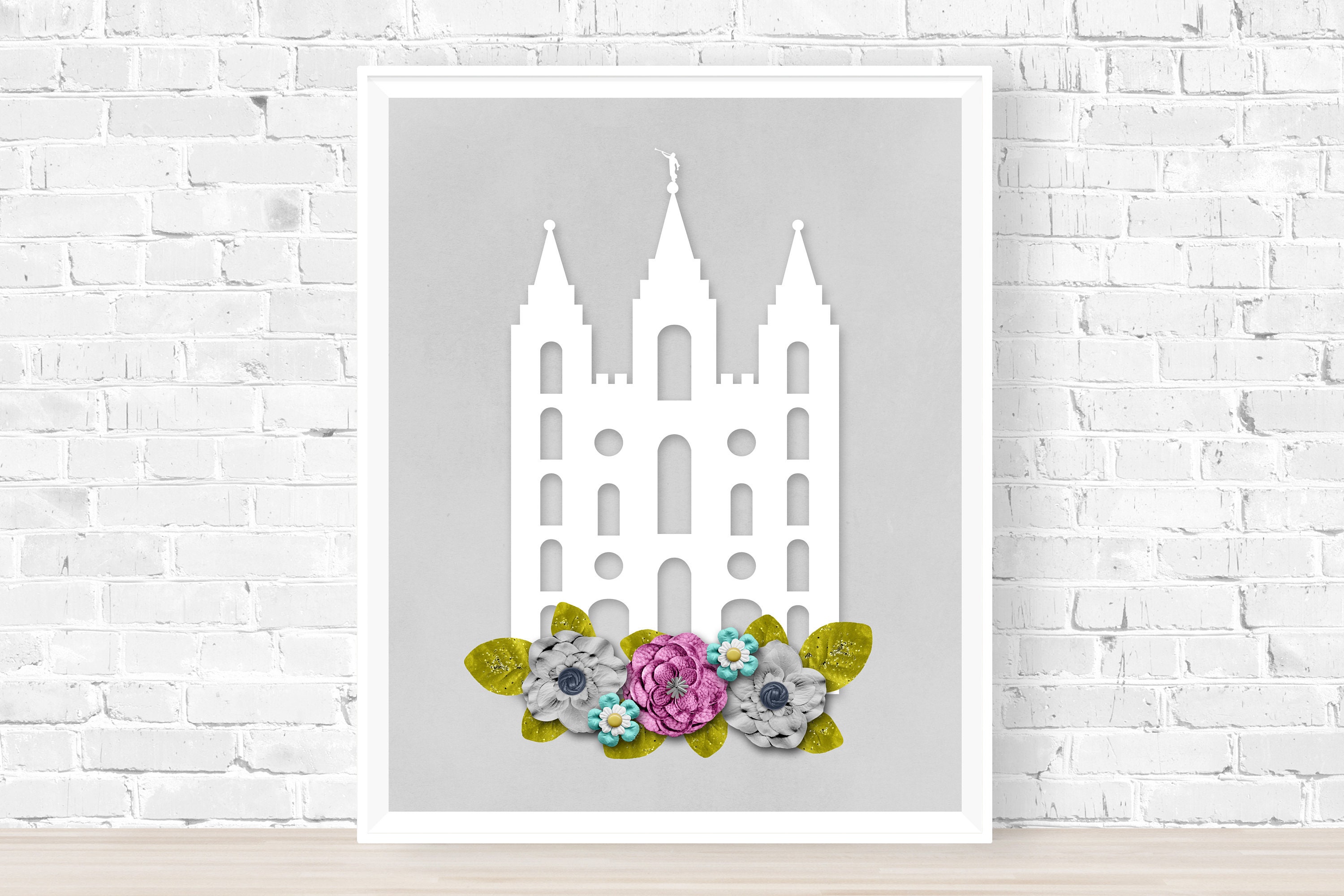 LDS Salt Lake Temple Printable LDS Decor LDS Wall Art lds | Etsy