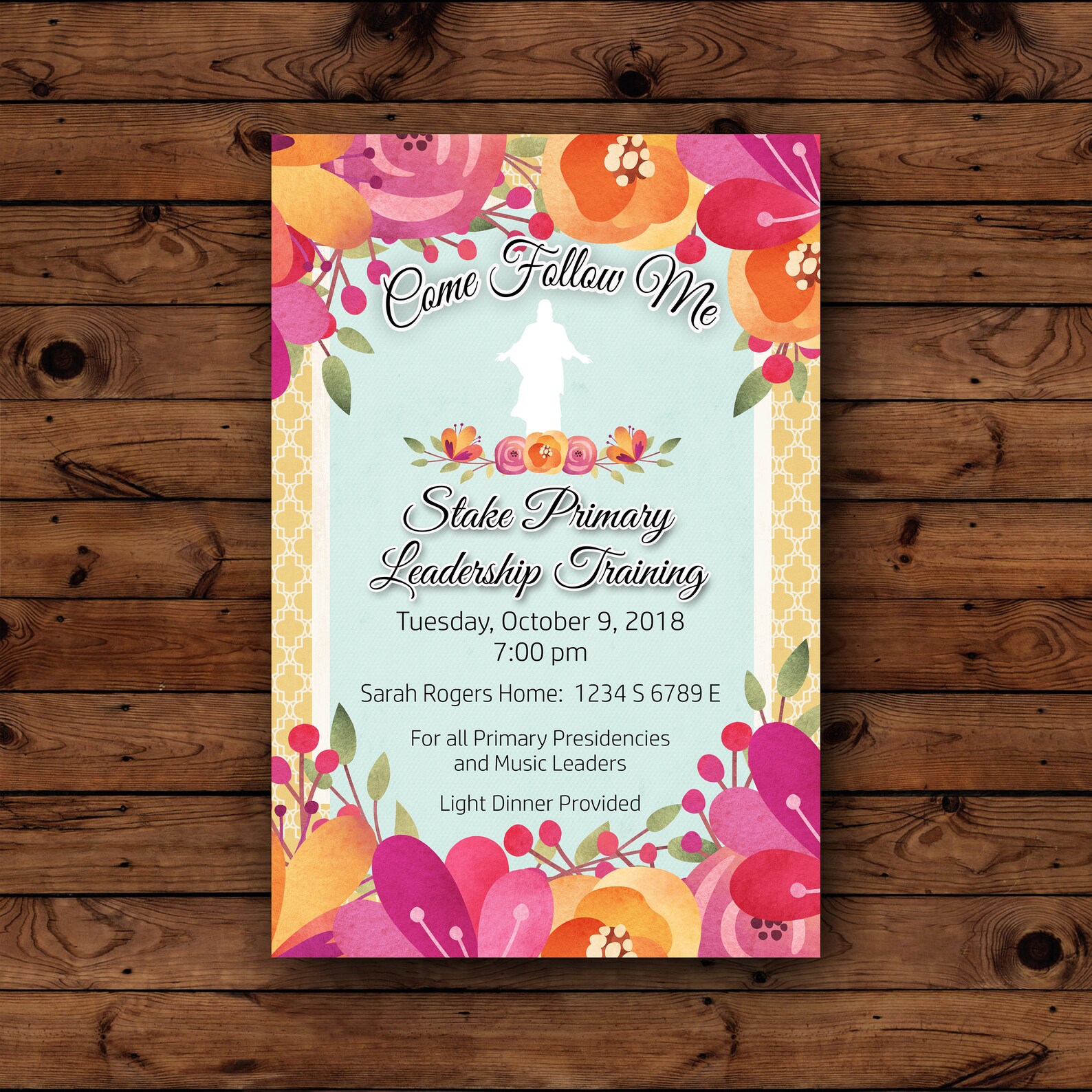 LDS Invitation LDS Printable Invitation Primary Invitation - Etsy