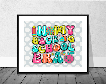 First Day Of School Sign, Back To School Sign, First Day Of School Printable Sign, Back To School Era Photo Prop, Back to school Printable