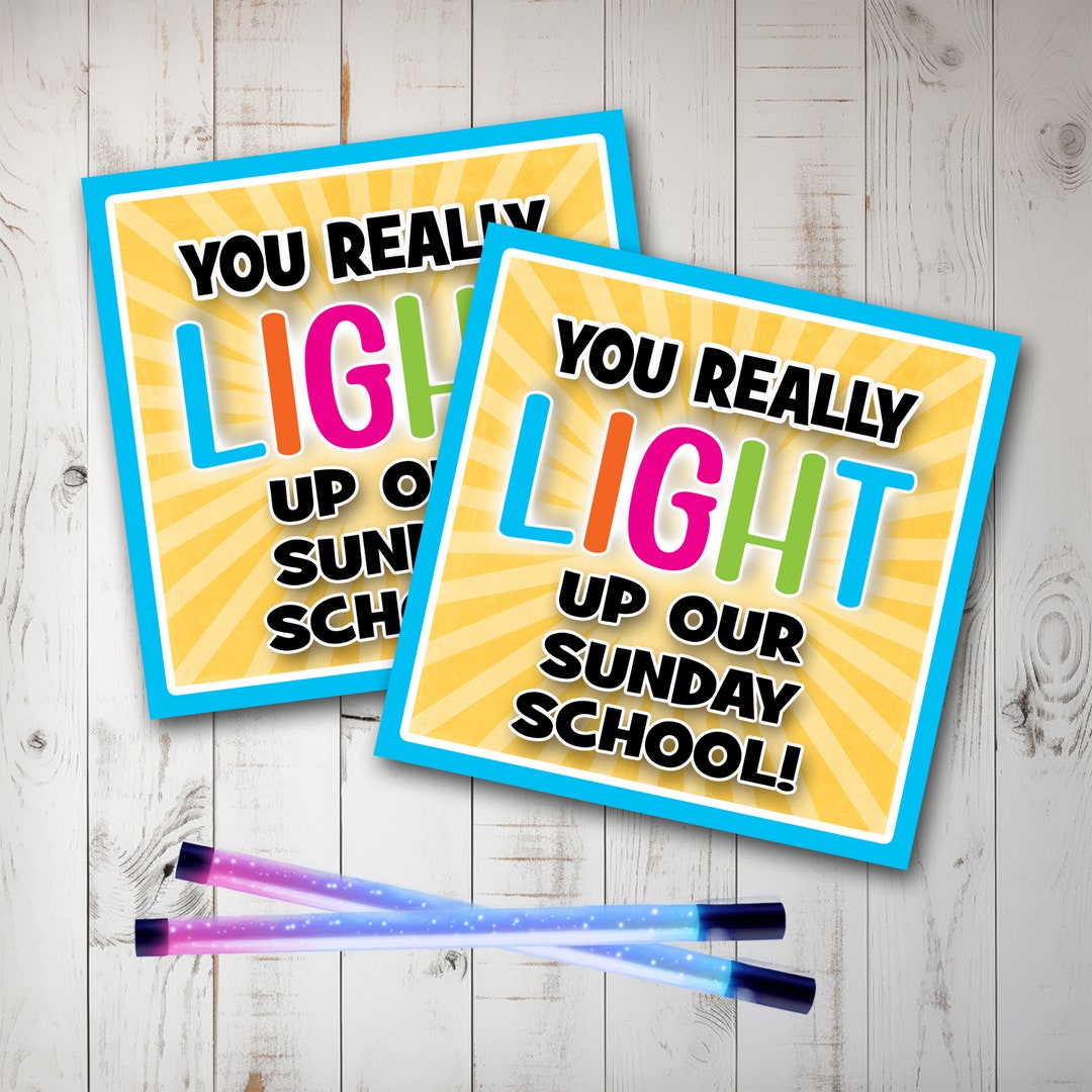 Sunday School Printable, Church Printable, Religious Tags, Sunday School Gifts, Christian ...