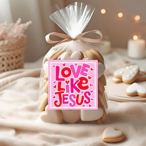 Folleto de ministración, obsequio de ministración de los Santos de los Últimos Días para febrero, Sociedad de Socorro, idea para San Valentín, escuela dominical, folleto de la Sociedad de Socorro, amar como Jesús