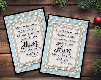 Ministering Handout, Ministering gift, LDS Ministering, Relief Society, Christmas Idea, Come Follow Me, Relief Society Handout, Printable