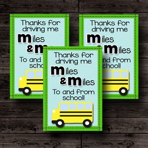 School Bus Driver Gift,Teacher Appreciation Gift, Teacher Gift, Gift For Teacher, Back To School Gift, Printable