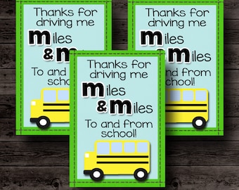 School Bus Driver Gift,Teacher Appreciation Gift, Teacher Gift, Gift For Teacher, Back To School Gift, Printable