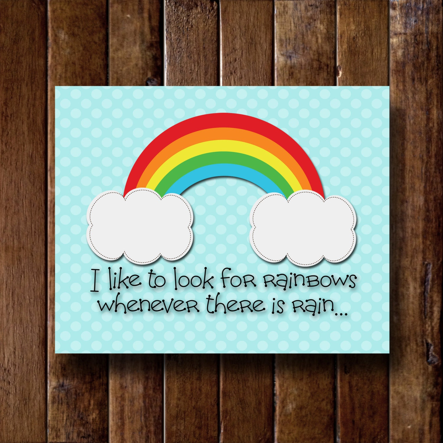 I Like to Look for Rainbows 8x10 Print Instant Download - Etsy