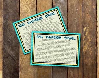 Instant Download LDS Baptism TOWEL CTR Towel Poem Jpeg File - Etsy