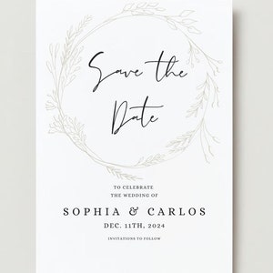Save The Date Wedding Invitation