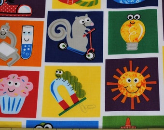 Fat Quarter Cute Back to School Theme Fabric