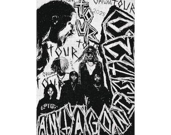 Antagonist Tour Poster Rolled Poster | Opium Underground Trap Concert Art