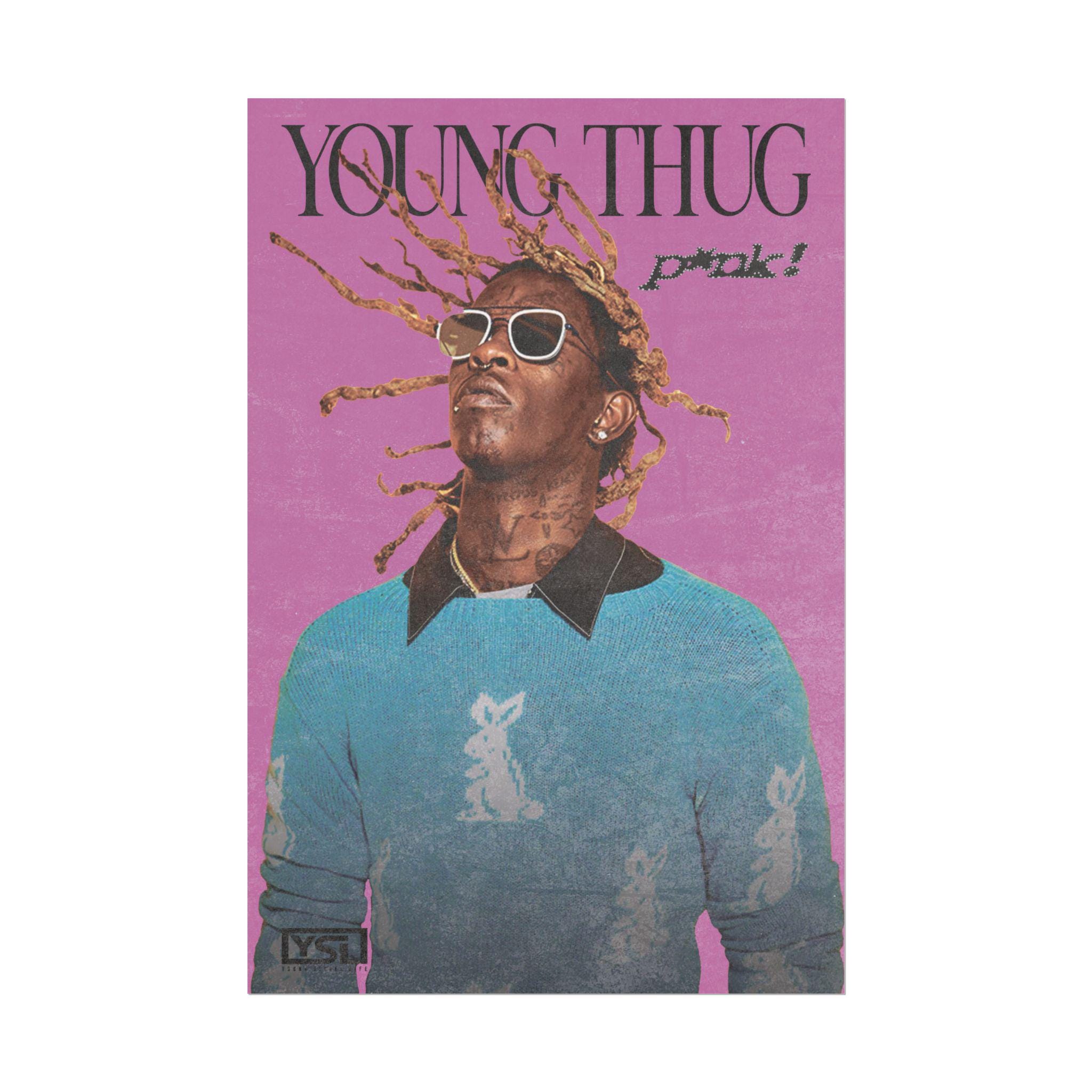 Young Thug YSL Pink Hip Hop Rap Poster - Etsy