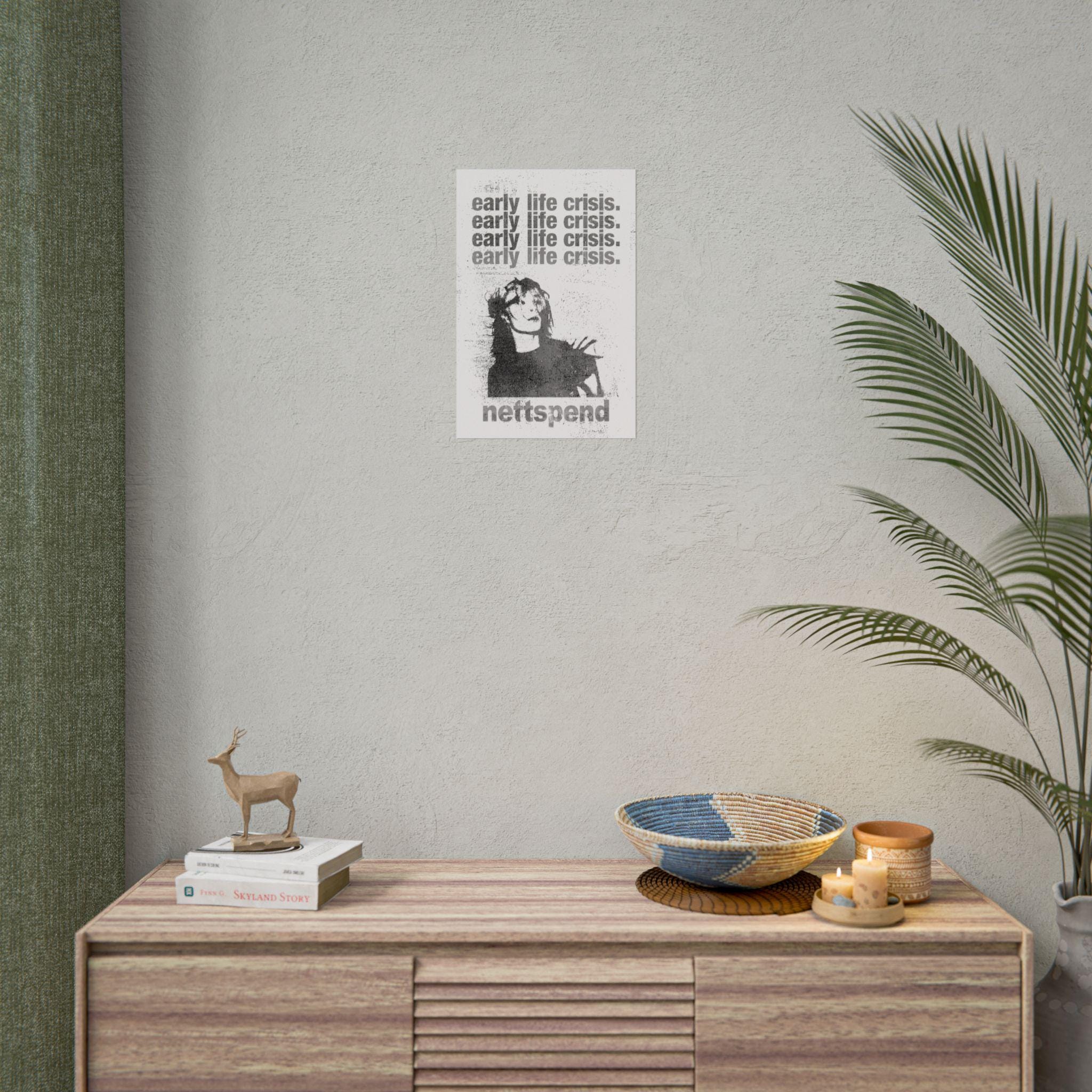 Nettspend Poster Rapper Nettspend Early Life Crisis Poster New Album Wall Art Print Hip Hop Rap ...