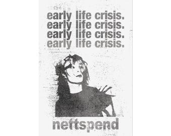 Póster de Nettspend Early Life Crisis, nuevo álbum, arte de pared, impresión, hip hop, rap underground