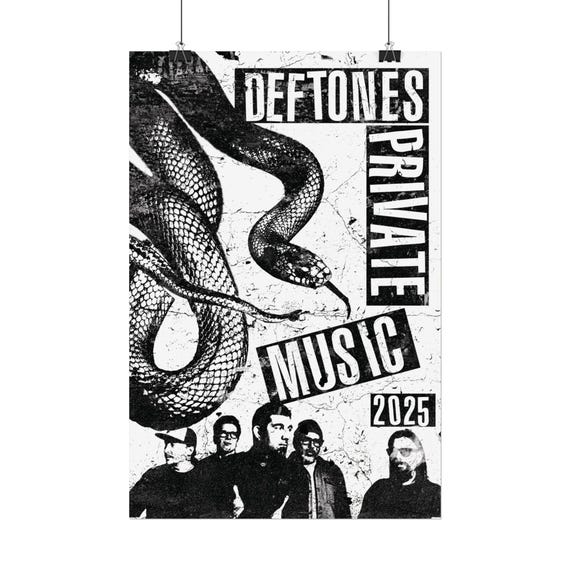 Deftones Poster New Album Wall Art Print Rock Grunge Nu Metal Y2K