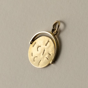 Vintage-Spinner aus 9-karätigem Gold mit der Aufschrift „I LOVE YOU“
