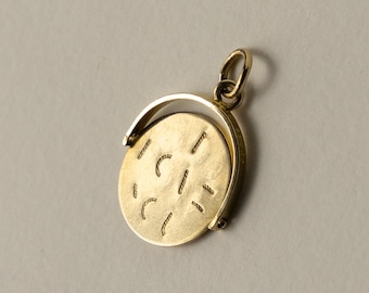 Vintage-Spinner aus 9-karätigem Gold mit der Aufschrift „I LOVE YOU“