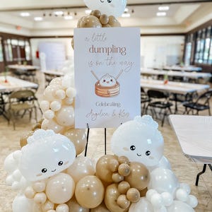 Dumpling on the way Baby Shower Signage- Welcome sign, game signs