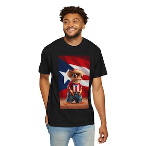 Puerto Rico Shirt Coquí Frog Graphic Tee Boricua Taino Symbol Shirt Puerto Rican Flag T-Shirt Unisex Island Pride Clothing Caribbean Gift