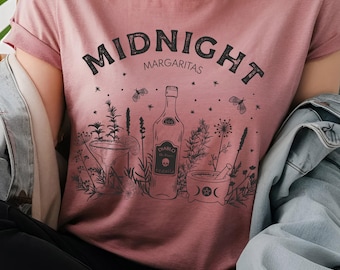 Halloween Tshirt | Midnight Margaritas Tshirt | Practical Magic Tshirt |  Womens Tshirt | Witchy Vibes | Halloween Magic | Halloween Gift