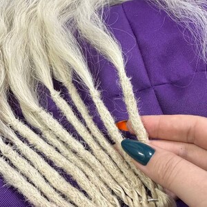 Blonde Human Hair Dreadlocks / Real Human Hair Dreadlocks / Dreadlocks Length SE 50-55 cm / White Human Hair Dreadlocks in Boho Style