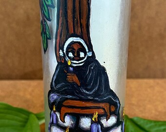 Vodou Votive Candle - Maman Brijit, Mother of the Gede Family