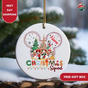Disney Christmas Ornament, Mickey and Friends Ornament, Disney Family Trip , Christmas Disney Vacation Ornament, Disney Xmas Ornament