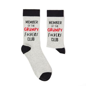 Calcetines unisex del Club de los Gruñones / Regalo / 1 par / Calcetines de algodón / Calcetines premium / Originales