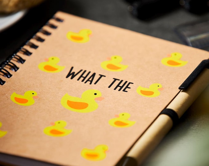 What The Duck A6 Notebook | Recycled Notebook | Fun Gift