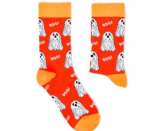Unisex Boo! Socks | Halloween | Funny | Cheeky | Cotton Rich | 1 Pair | Socks