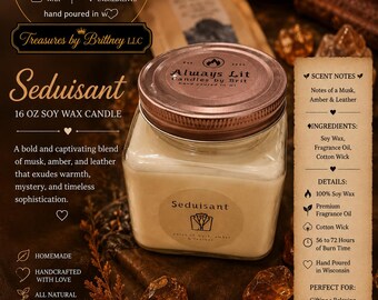 Seduisant - Frasco de vidrio de 473 ml