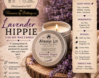 Lavanda Hippie - Lata de aluminio de 85 g