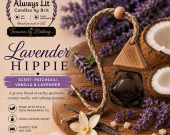 Difusor de aceite de vidrio Lavender Hippie