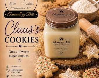 Galletas de Claus - Tarro de vidrio de 454 g (16 oz)