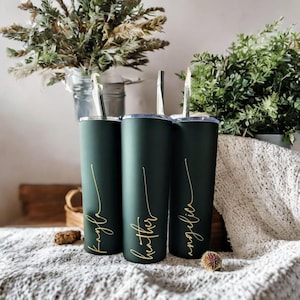 Custom Personalized Name Tumbler Girls Trip Tumbler Stainless Steel Cup with Straw Bridesmaid Gift Wedding Mothers Day Birthday Cup
