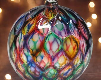 Vintage Christmas, Fantasia Brand Blue 2 5/8
