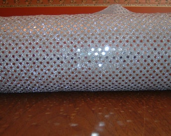Red Sequined fabric 5 yards in length 8493