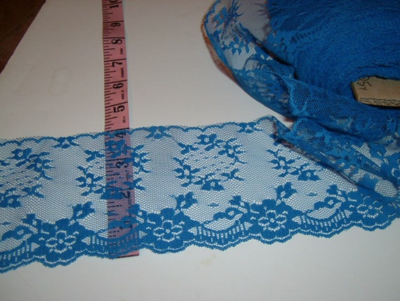 wide blue lace