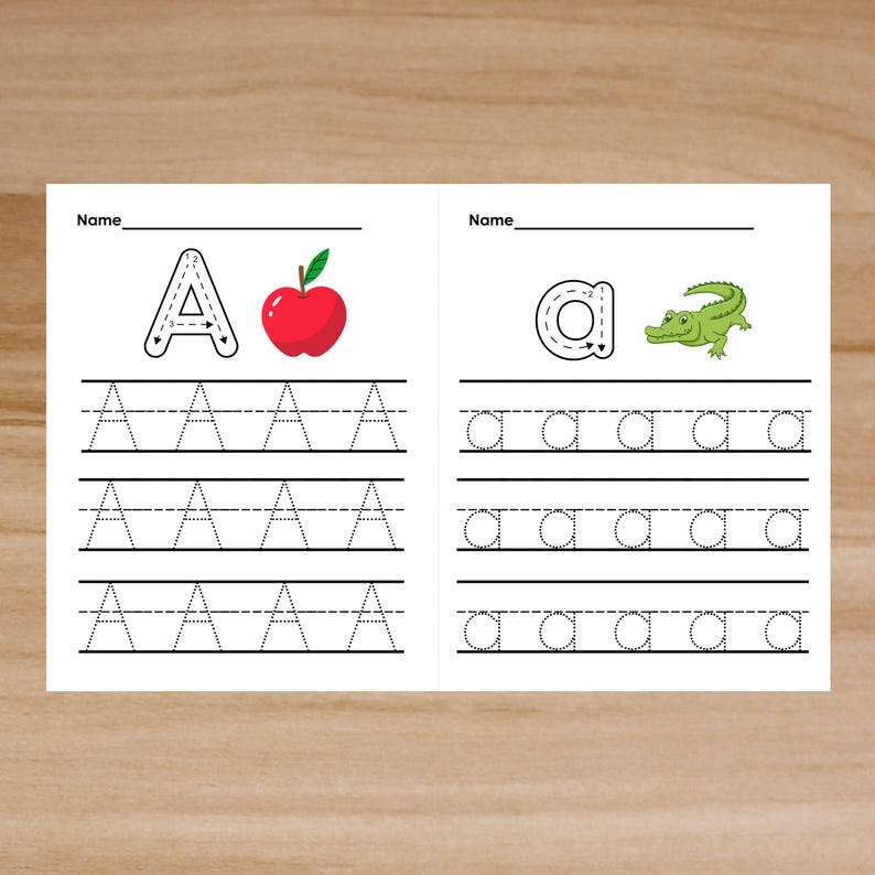 Tracing Letters Handwriting Activity Worksheets for Kids Trace and ...