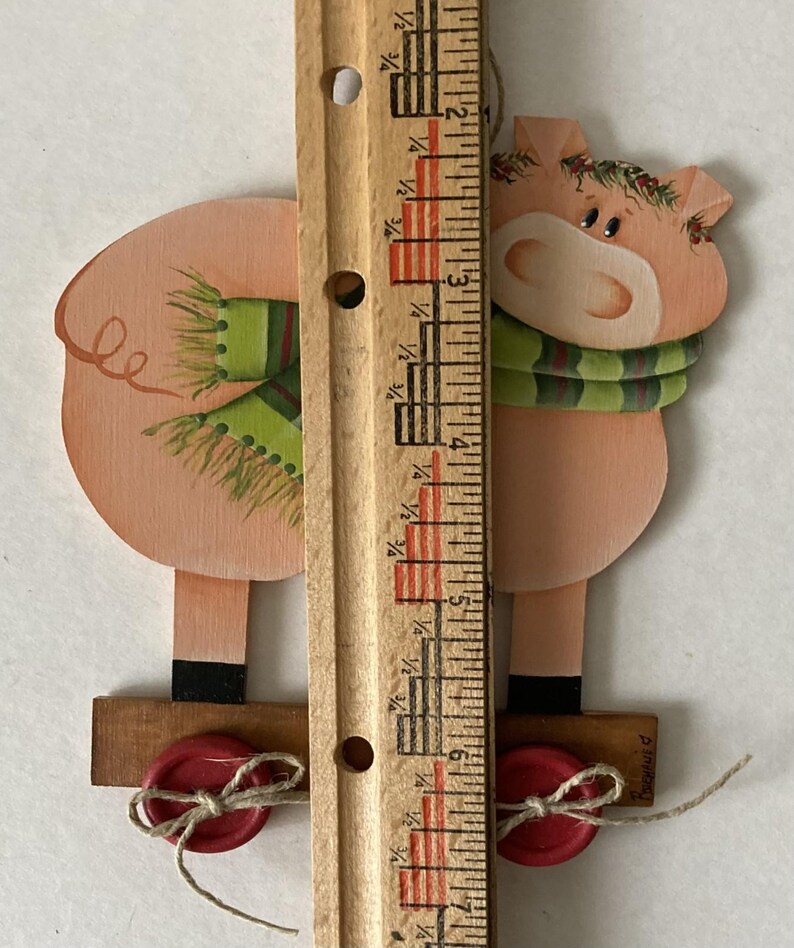 Pink Pig Tree Ornament, Decoration for Pig Lovers, Tree Trimmer