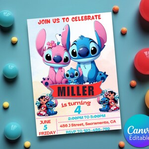 Faire-part de fête d'anniversaire de point modifiable, faire-part d'anniversaire de dessin animé pour les enfants, faire-part de fête d'anniversaire de point, invitation de fête de point mignon