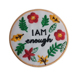 Toppa Stellasmagic 7 cm da applicare con il ferro da stiro. Io sono abbastanza! Distintivi Fiducia in se stessi Amore per se stessi Autostima Salute